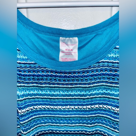 Striped Blue Dress - Picture 3 of 3